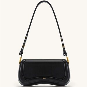 JW PEI Joy Black Leather Shoulder Bag